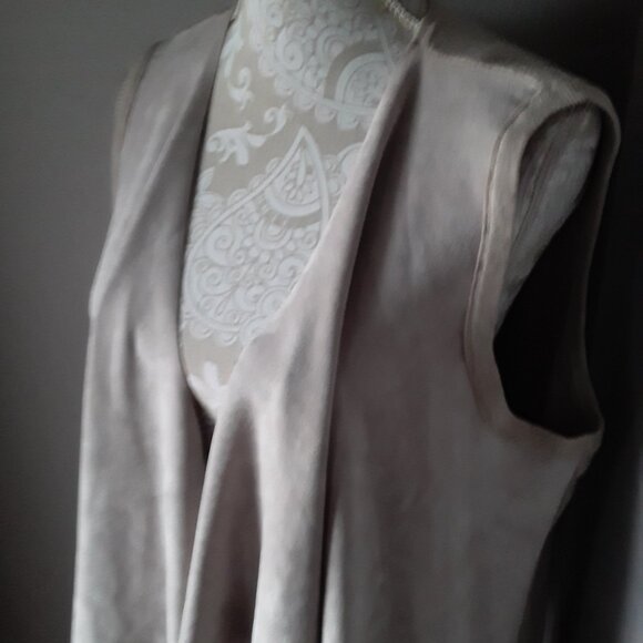 Calvin Klein two tone tan duster cardigan size XL - Picture 4 of 8